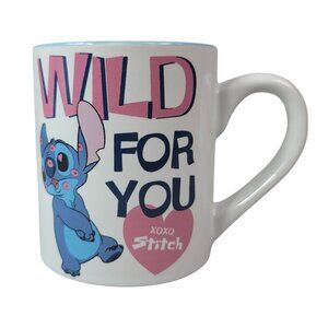 Disney Stitch Mug 14oz XOXO Wild For You Heart Valentine's Lilo & Stitch NWOT